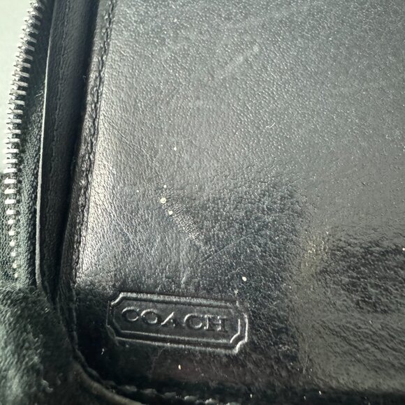 Vintage COACH Zip Around Wallet Card Case - Picture 11 of 15